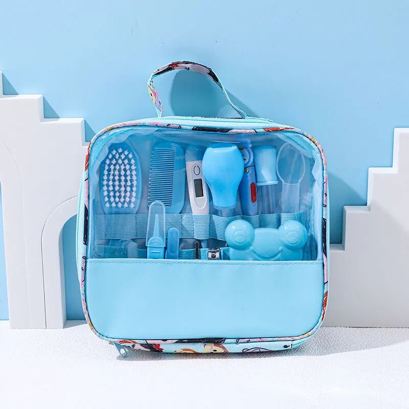 Cuidados com o bebê recém-nascido Bebê Crianças Unhas Cabelo Cuidados com a saúde Termômetro Escova de limpeza Kit Cuidados Bebes Essentials Recém-nascido Material Segurança