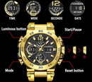 Relogio FOXBOX Business Watch Men Fashion Diver Watch Men Top Brand Luxury Sport Waterproof Military Chronograph Relógio Masculino+BOX