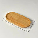 Multi Bamboo Tray Wood Saucer Flower Pot Tray Cup Pad Coaster Plate Kitchen Decorative Plate Creative Coaster Coffee Cup Mat