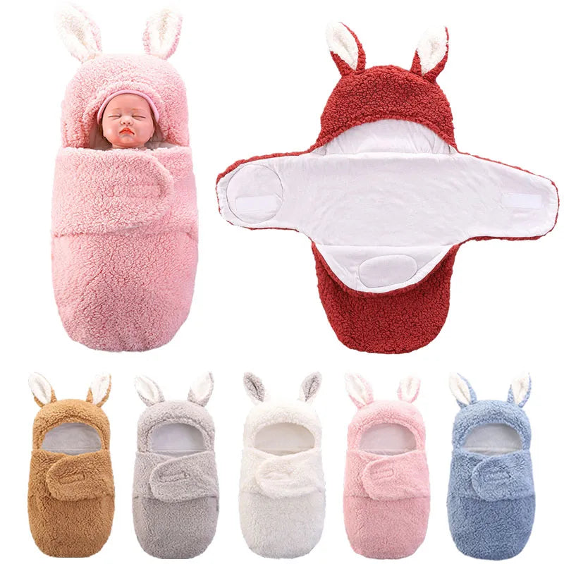 Bebê macio recém-nascido Wrap cobertor bebê saco de dormir envelope para recém-nascido saco de dormir algodão engrossar casulo para bebê Fotografia Coisas
