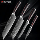 Kit Facas de Cozinha Set,  Churasco Pro , Faca Chef, Ultra-Sharp, Santoku, Cutelo, Corte, Utilidade, Fruta, 1-10pcs