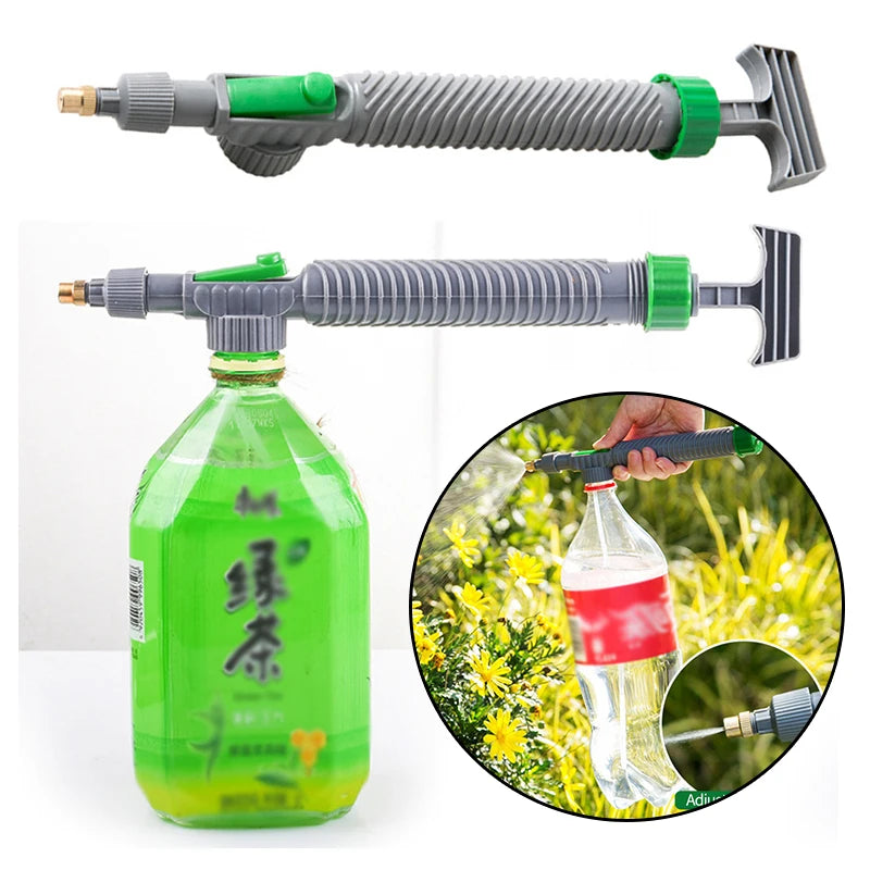 Pulverizador manual Garrafa de bebida ajustável Bico de cabeça de pulverização Ferramenta de rega de jardim Pulverizador Ferramentas agrícolas