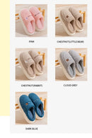Winter Home Cotton Slippers for Women's Indoor Soft Sole, Non slip, Warm, Not Tired, Simple Couple Cotton Shoes for Men