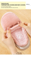 Winter Home Cotton Slippers for Women's Indoor Soft Sole, Non slip, Warm, Not Tired, Simple Couple Cotton Shoes for Men