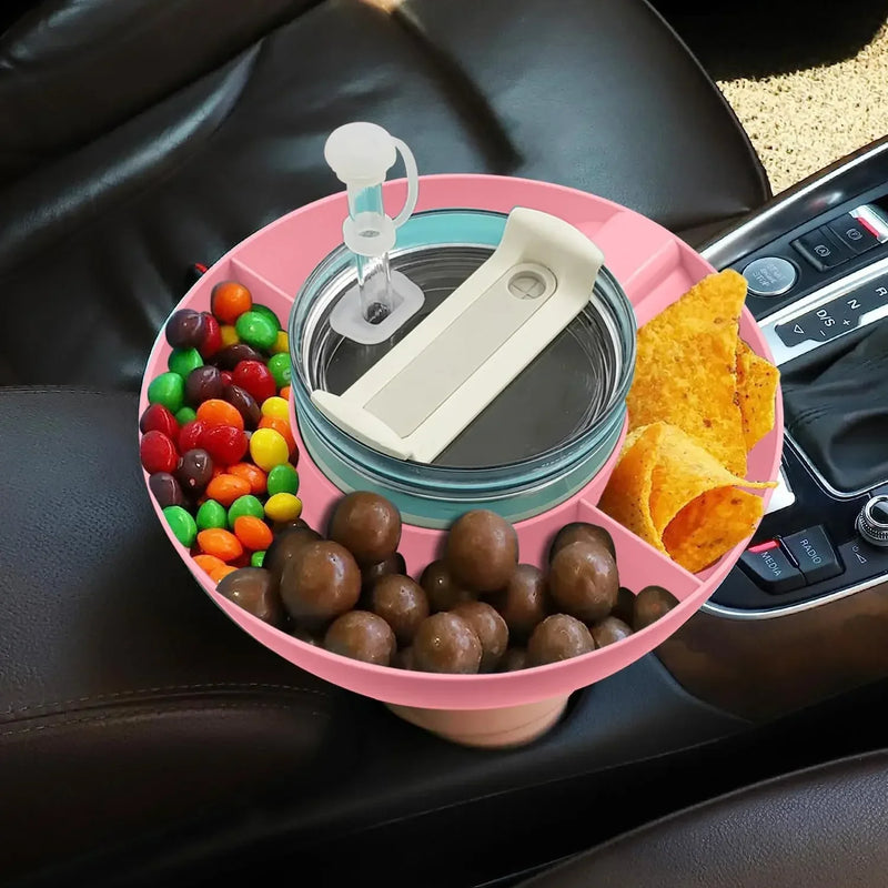 Copo de bebida 2 em 1 para lanches com canudo Copo de estádio Garrafa de água Canudo à prova de respingos à prova de vazamentos portátil para adultos e crianças Viagem de cinema