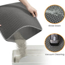 Tapete  impermeável Camada dupla Pet Litter Box Mat Nonslip Areia Cat Tapete Lavável Clean Pad Pet Clean Supplies