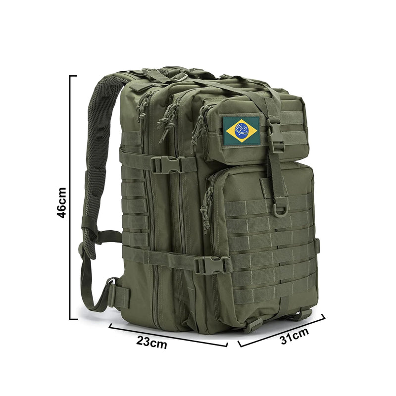 Mochila Tática Militar Reforçada Impermeável Grande  Assall Military Tactical Backpack Reinforced Waterproof Large