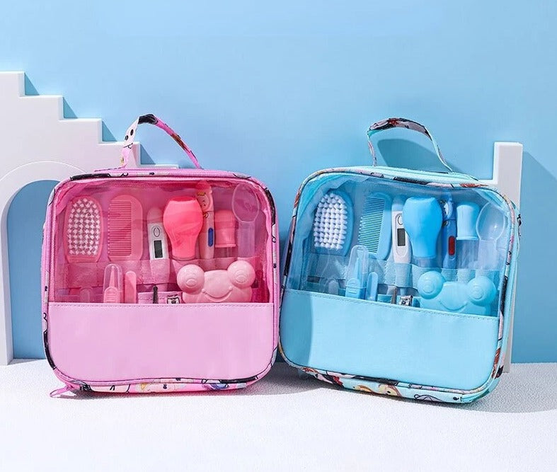 Cuidados com o bebê recém-nascido Bebê Crianças Unhas Cabelo Cuidados com a saúde Termômetro Escova de limpeza Kit Cuidados Bebes Essentials Recém-nascido Material Segurança