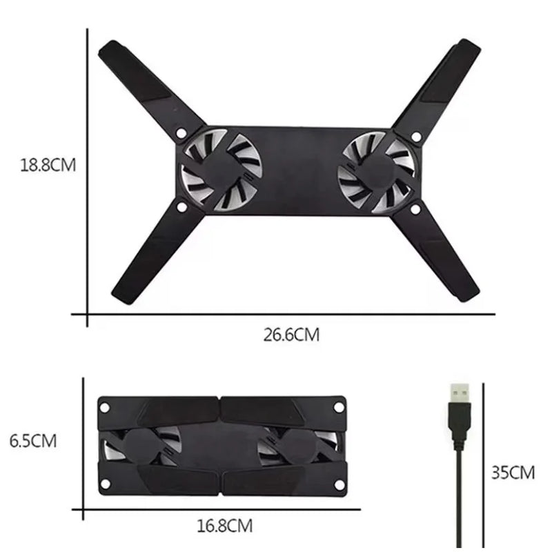 Notebook Base Support With Ventilating Cooler