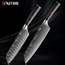 Kit Facas de Cozinha Set,  Churasco Pro , Faca Chef, Ultra-Sharp, Santoku, Cutelo, Corte, Utilidade, Fruta, 1-10pcs