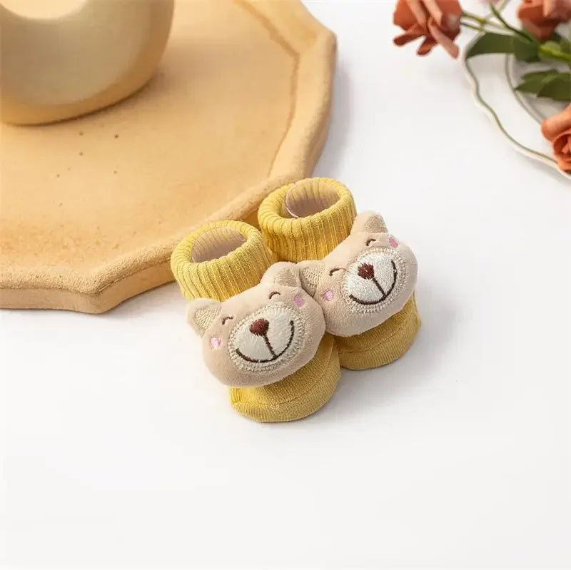 Cute Baby Girl  Boy Socks Cotton Baby Socks Rubber Anti Slip Boy Girl Floor Kids Toddlers Sock Infant Newborn Gift