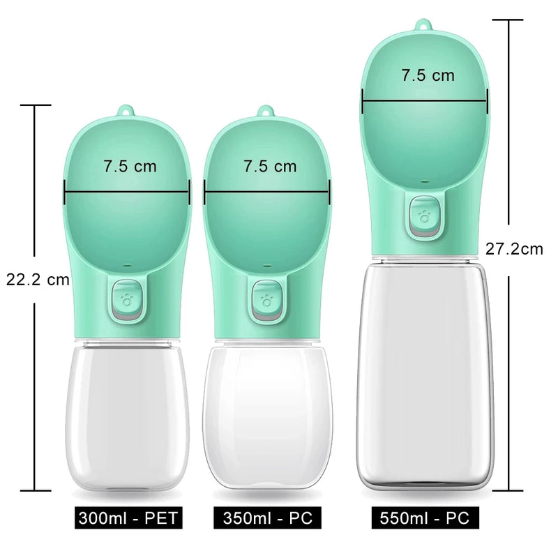Garrafa de água portátil para cães pequenos e grandes Cat Outdoor Pets Pro