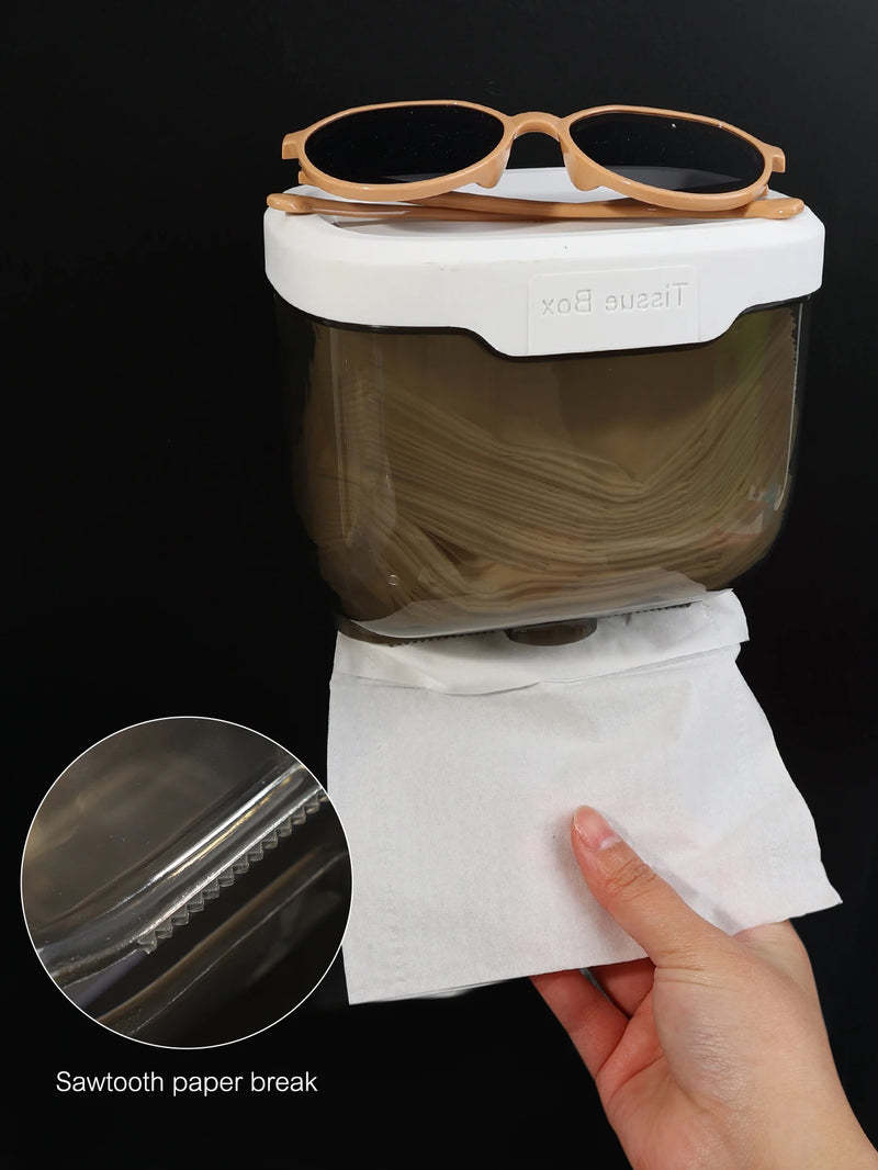 Waterproof Wall Mount Toilet Paper Holder Shelf Toilet Roll Paper Tube Storage Rack Storage Box Tray Rack Bathroom Supplies