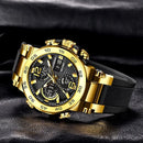 Relogio FOXBOX Business Watch Men Fashion Diver Watch Men Top Brand Luxury Sport Waterproof Military Chronograph Relógio Masculino+BOX