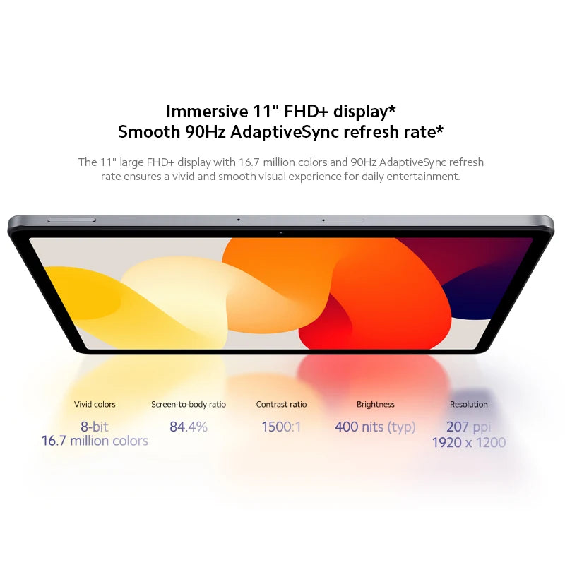Global Version Redmi Pad SE Xiaomi Mi Tablet Snapdragon® 680 Quad speakers Dolby Atmos® 90Hz 11" Display 8000mAh【World Premiere】