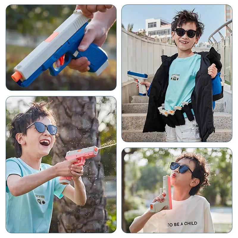 Arma Elétrica de Água, Explodes, Alta Pressão, Forte Carregamento, Água de Energia, Pistolas Automáticas de Água