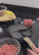 Frigideira Tripla TriSmart Pan / Antiaderente Com 3 Partições Ovo Bacon Carne Frango Lanche Multiuso